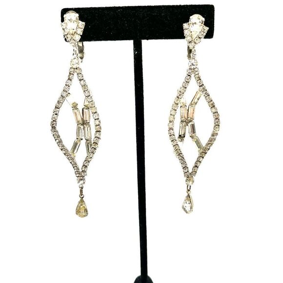 Crystal Dangle Earrings - Picture 2 of 2